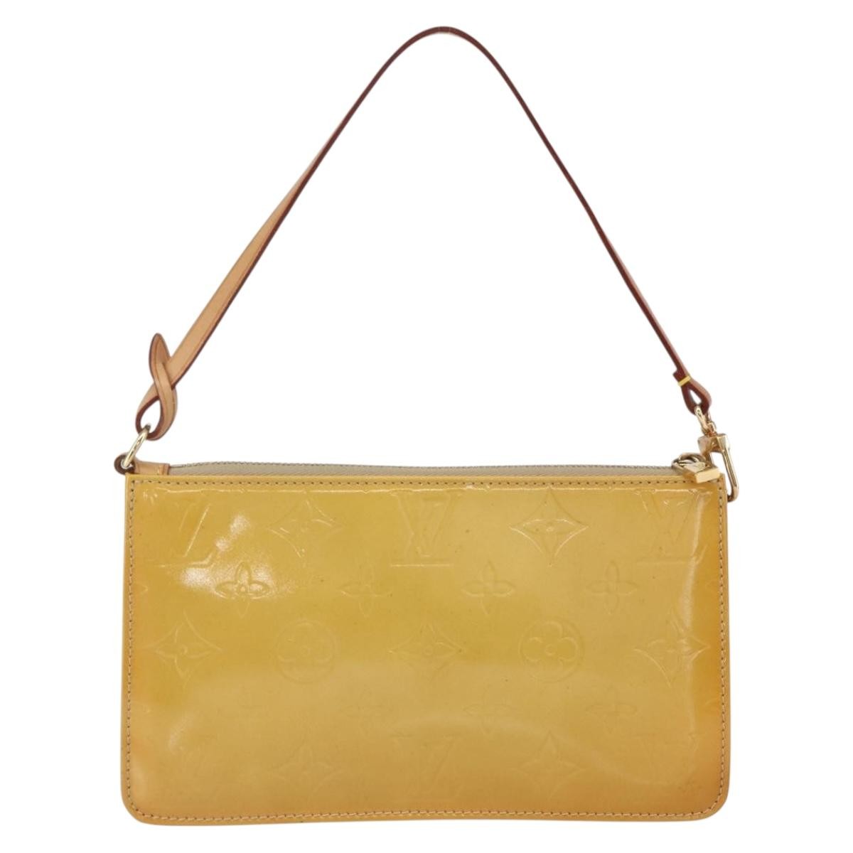 Louis Vuitton Lexington Pochette Monogram Vernis Beige Patent_Leather Clutche & Pouche Bag (Pre-Owned)
