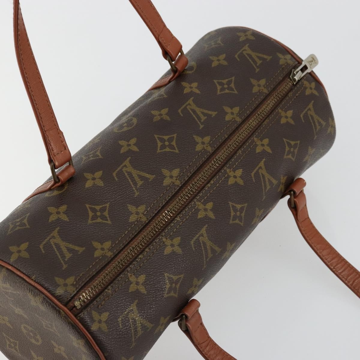 Louis Vuitton Papillon Handbag Monogram Canvas Brown Canvas Handbag (Pre-Owned)
