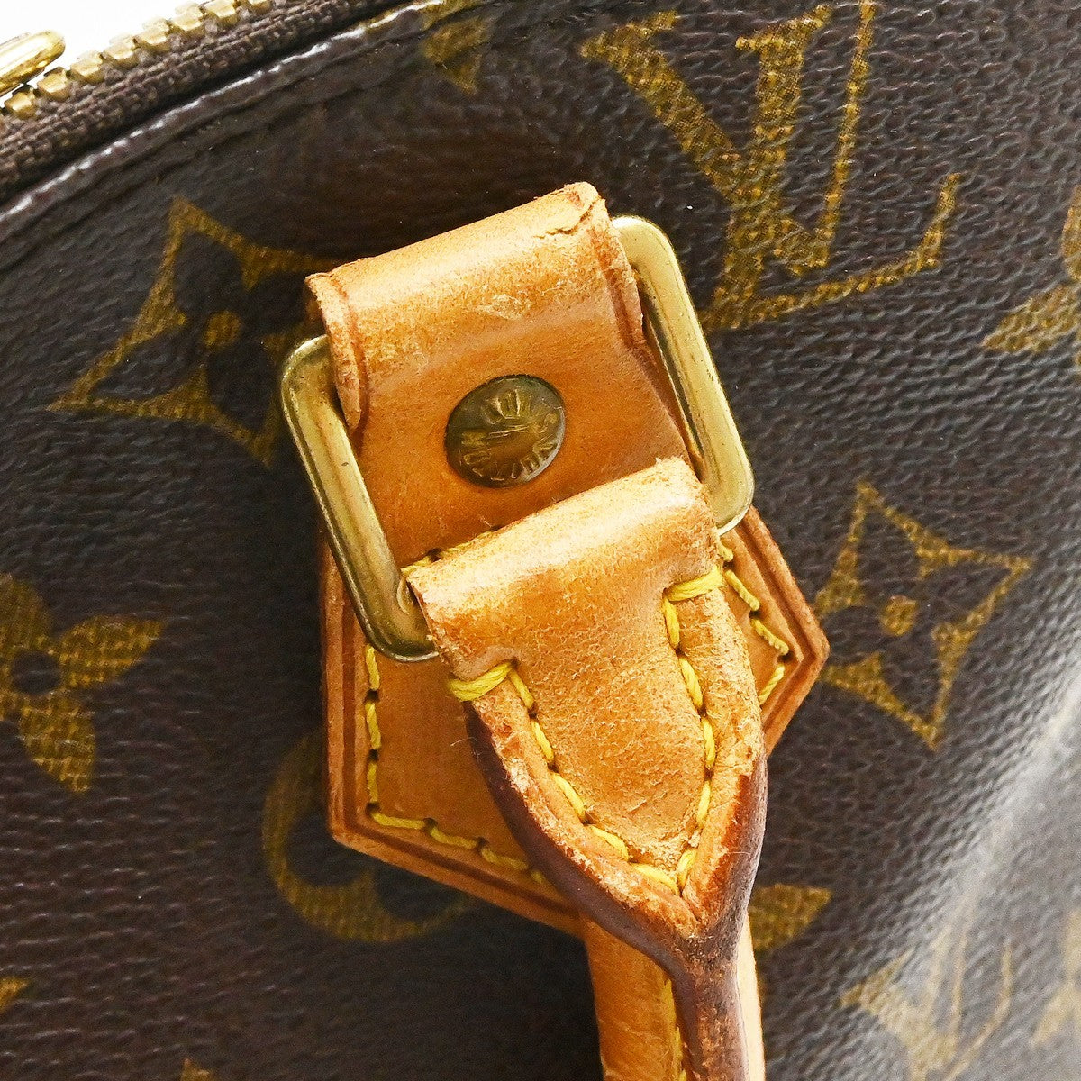 Louis Vuitton Alma Handbag Monogram Canvas Brown Canvas Handbag (Pre-Owned)