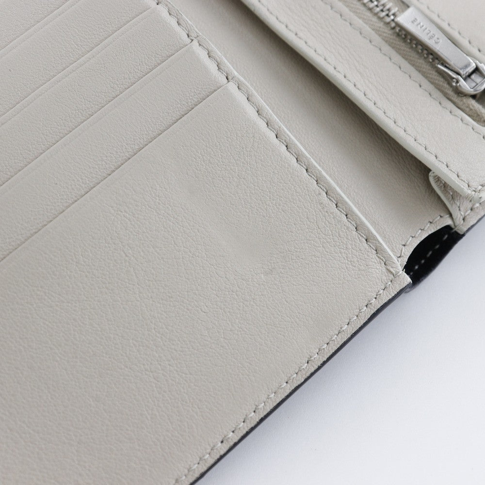 Celine Multifunction Strap Wallet Leather Black Calfskin Wallets Accessory (Pre-Owned)