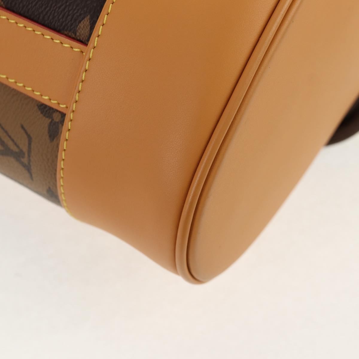 Louis Vuitton Nigo Randonnee Backpack Limited Edition Stripes Monogram Canvas Brown Canvas Shoulder Bag Bag (Pre-Owned)