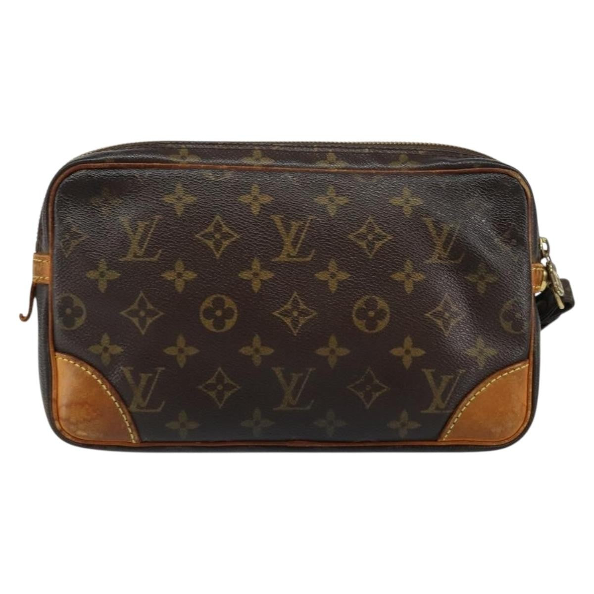 Louis Vuitton Marly Dragonne Clutch Monogram Canvas Brown Canvas Clutche & Pouche Bag (Pre-Owned)