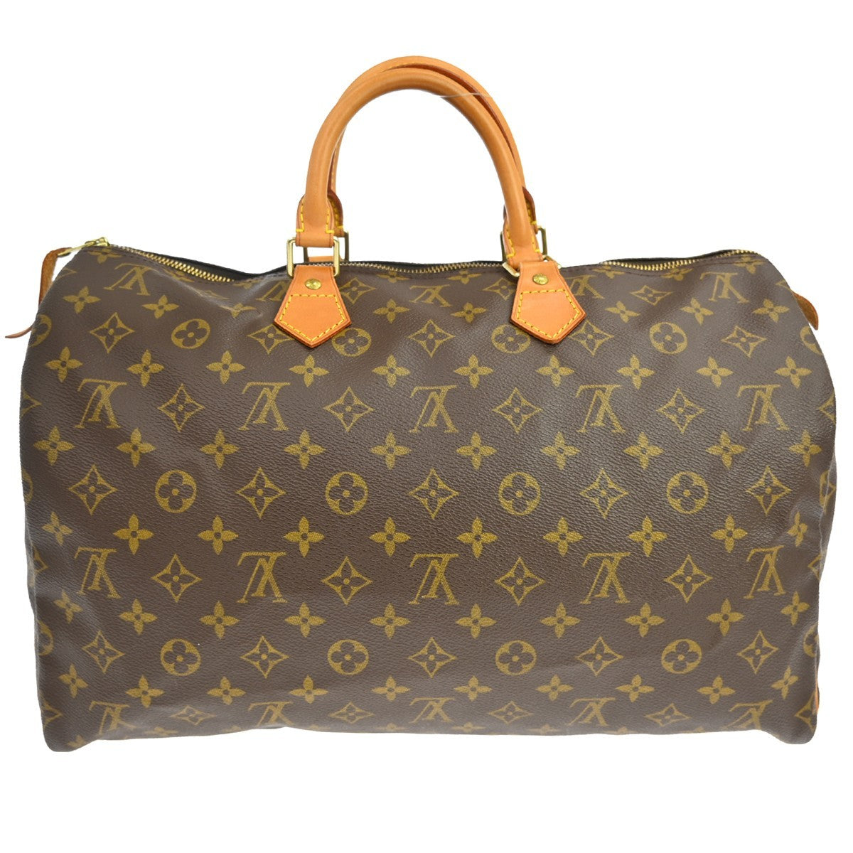 Louis Vuitton Speedy Handbag Monogram Canvas Brown Canvas Handbag (Pre-Owned)