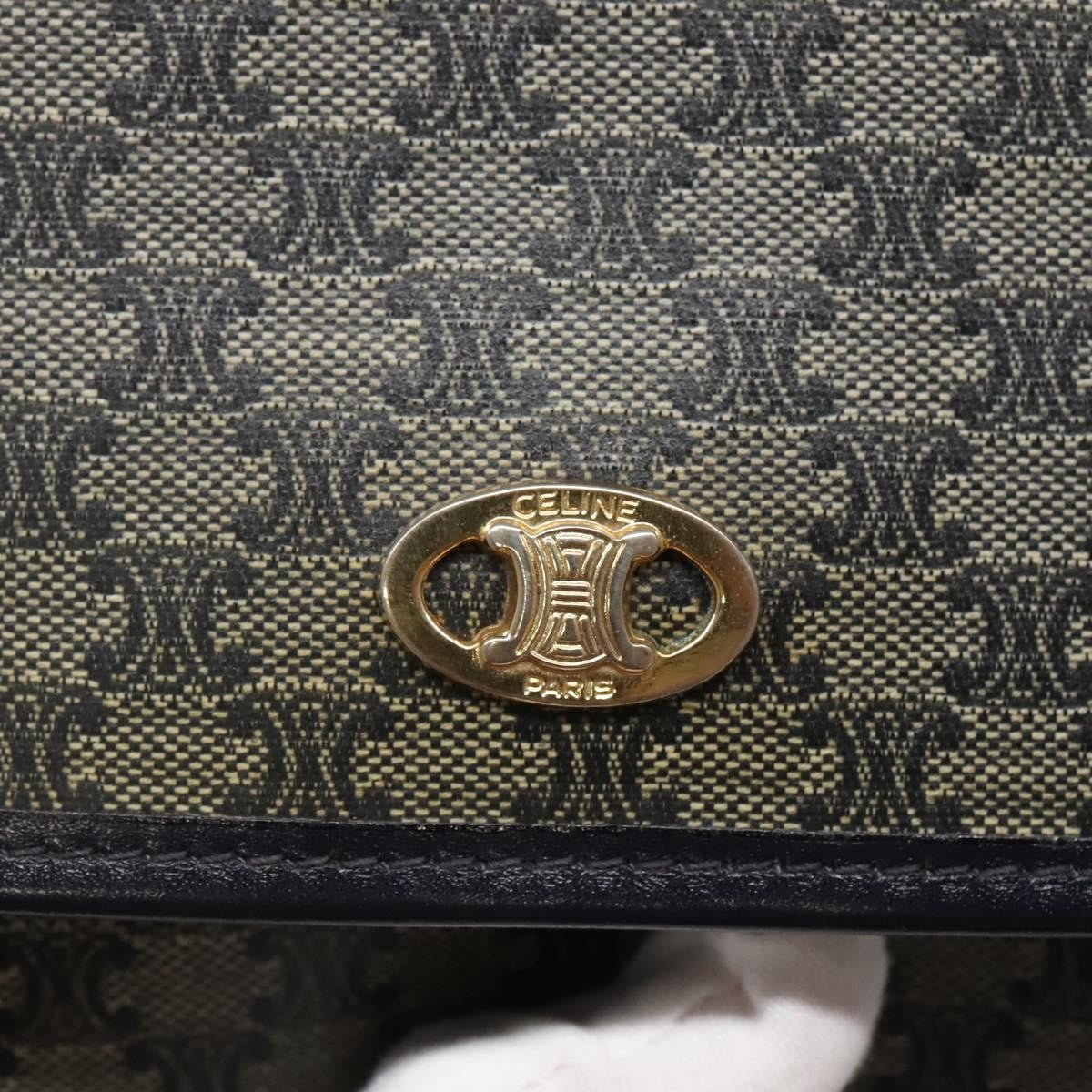 Celine Clutch Bag Canvas Navy Canvas Clutche & Pouche Bag (Pre-Owned)