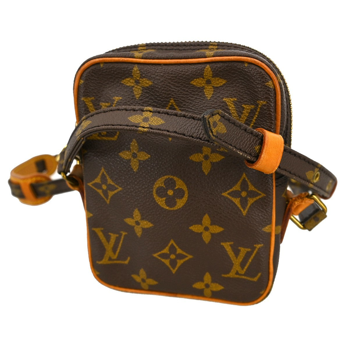 Louis Vuitton Danube Handbag Monogram Canvas Brown Canvas Shoulder Bag Bag (Pre-Owned)