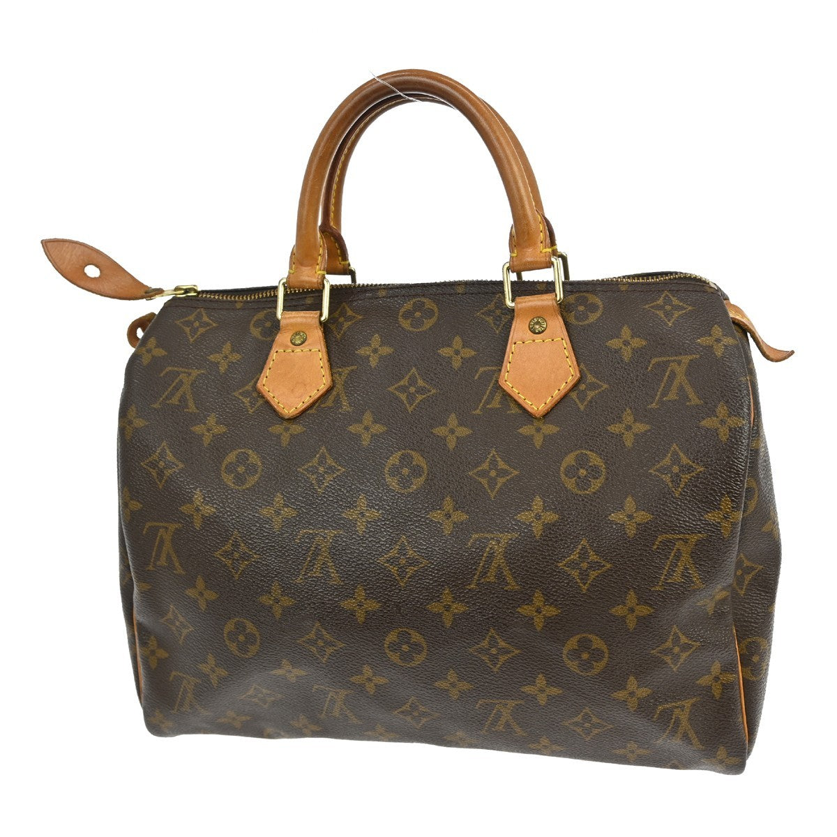 Louis Vuitton Speedy Handbag Monogram Canvas Brown Canvas Handbag (Pre-Owned)