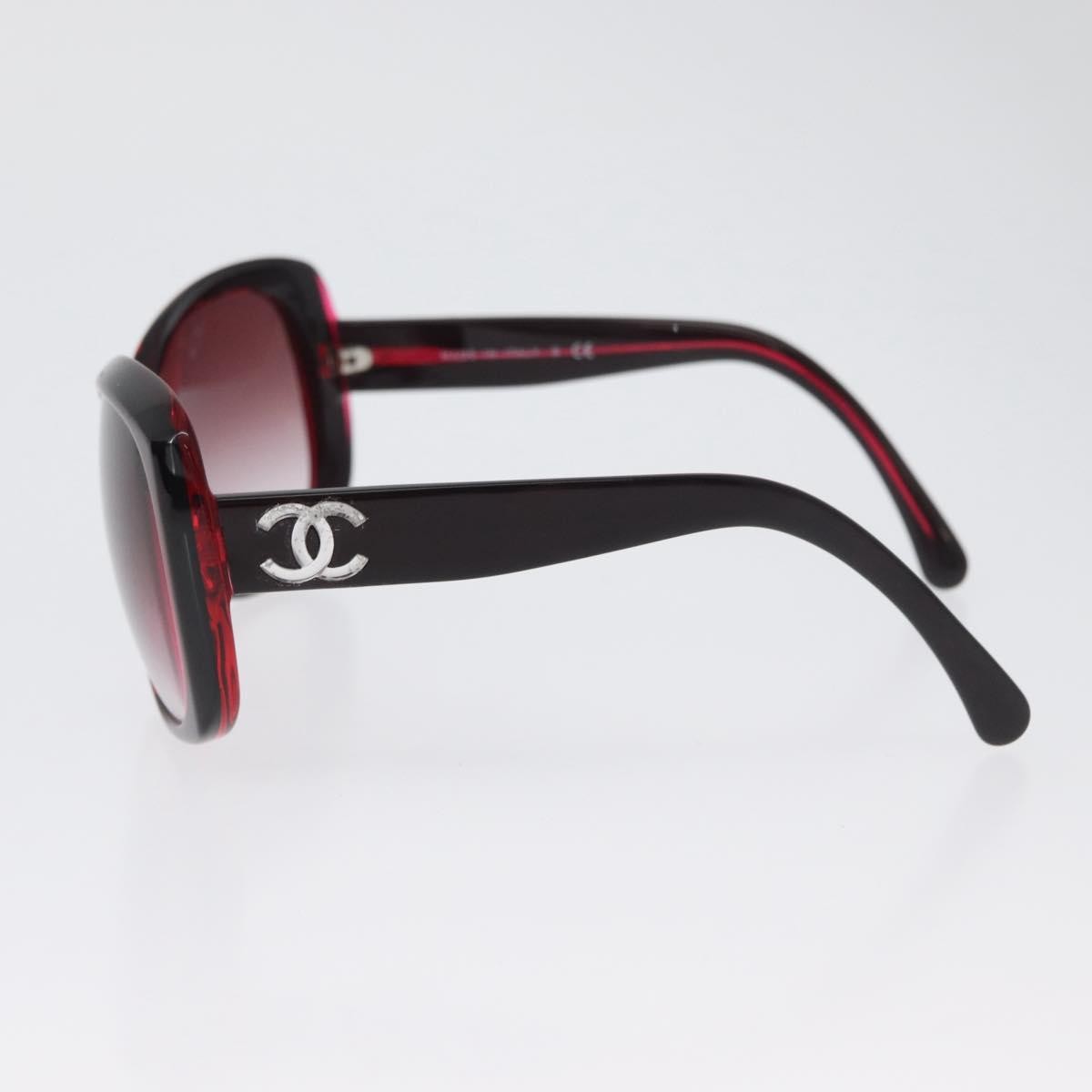 Chanel Logo Cc Sunglasses Plastic Red Plastic Sunglasse Accessory (Pre-Owned)