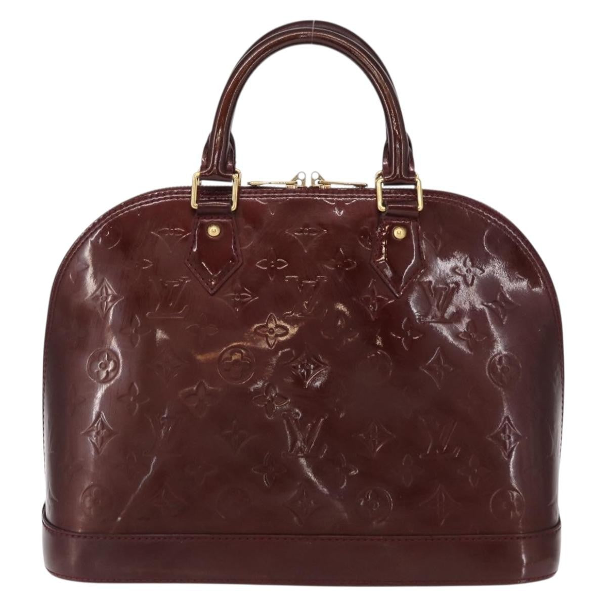 Louis Vuitton Alma Handbag Patent Leather Red Patent_Leather Handbag (Pre-Owned)