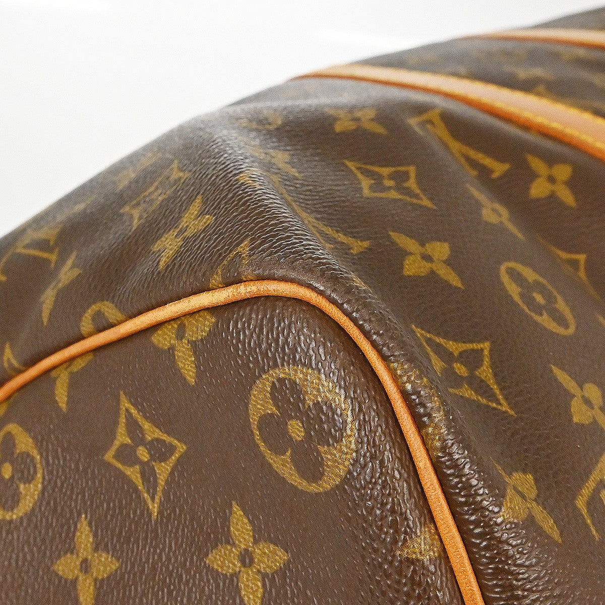 Louis Vuitton Keepall Bag Monogram Canvas Brown Canvas Travel Bag Bag (Pre-Owned)