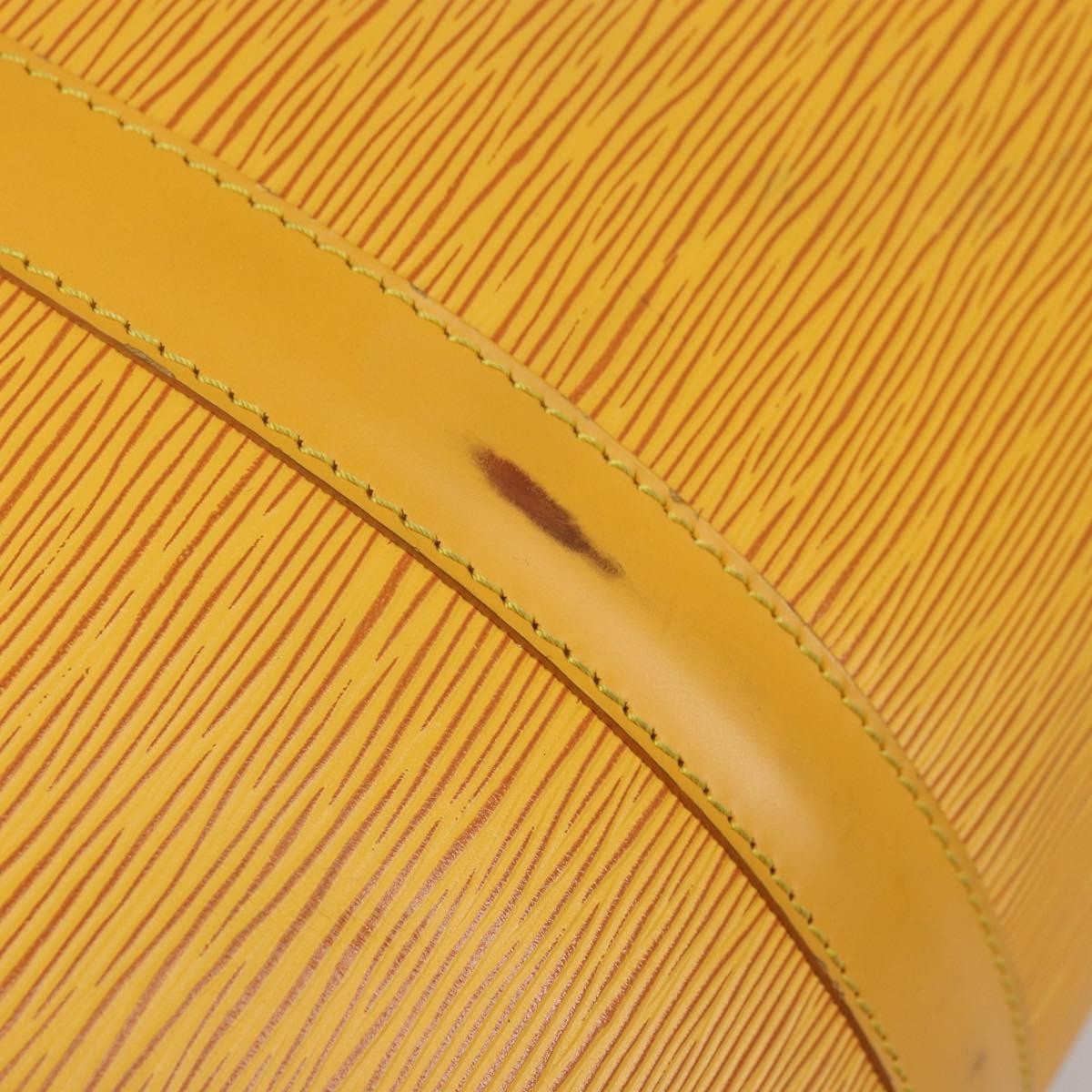 Louis Vuitton Keepall Bag Epi Leather Yellow Leather Travel Bag Bag (Pre-Owned)