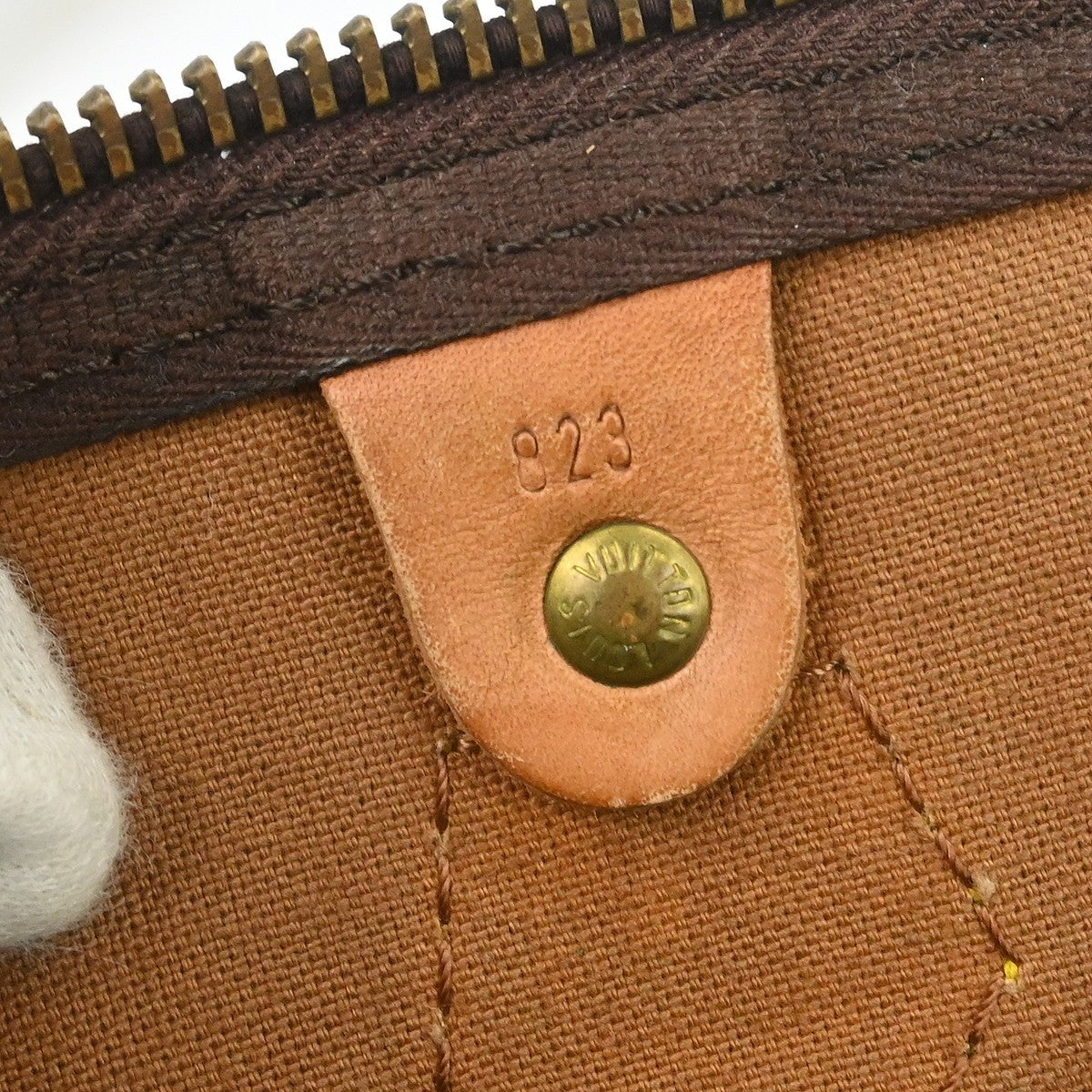 Louis Vuitton Speedy Handbag Monogram Canvas Brown Canvas Handbag (Pre-Owned)