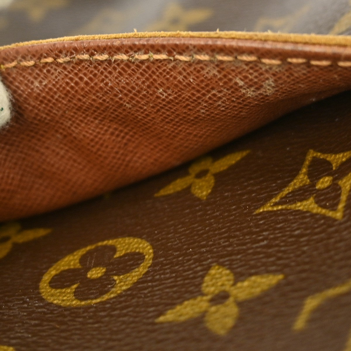 Louis Vuitton Danube Handbag Monogram Canvas Brown Canvas Shoulder Bag Bag (Pre-Owned)