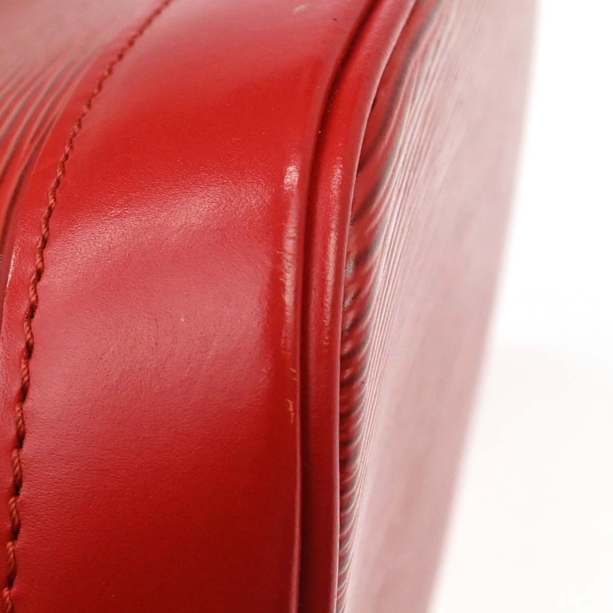 Louis Vuitton Alma Handbag Epi Leather Red Leather Handbag (Pre-Owned)