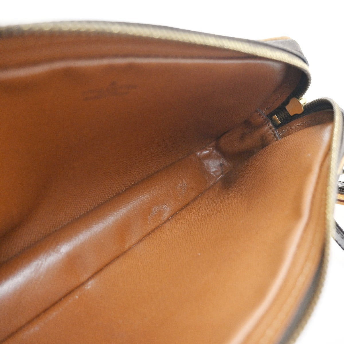 Louis Vuitton Pochette Marly Bandouliere Bag Monogram Canvas Brown Leather Shoulder Bag Bag (Pre-Owned)