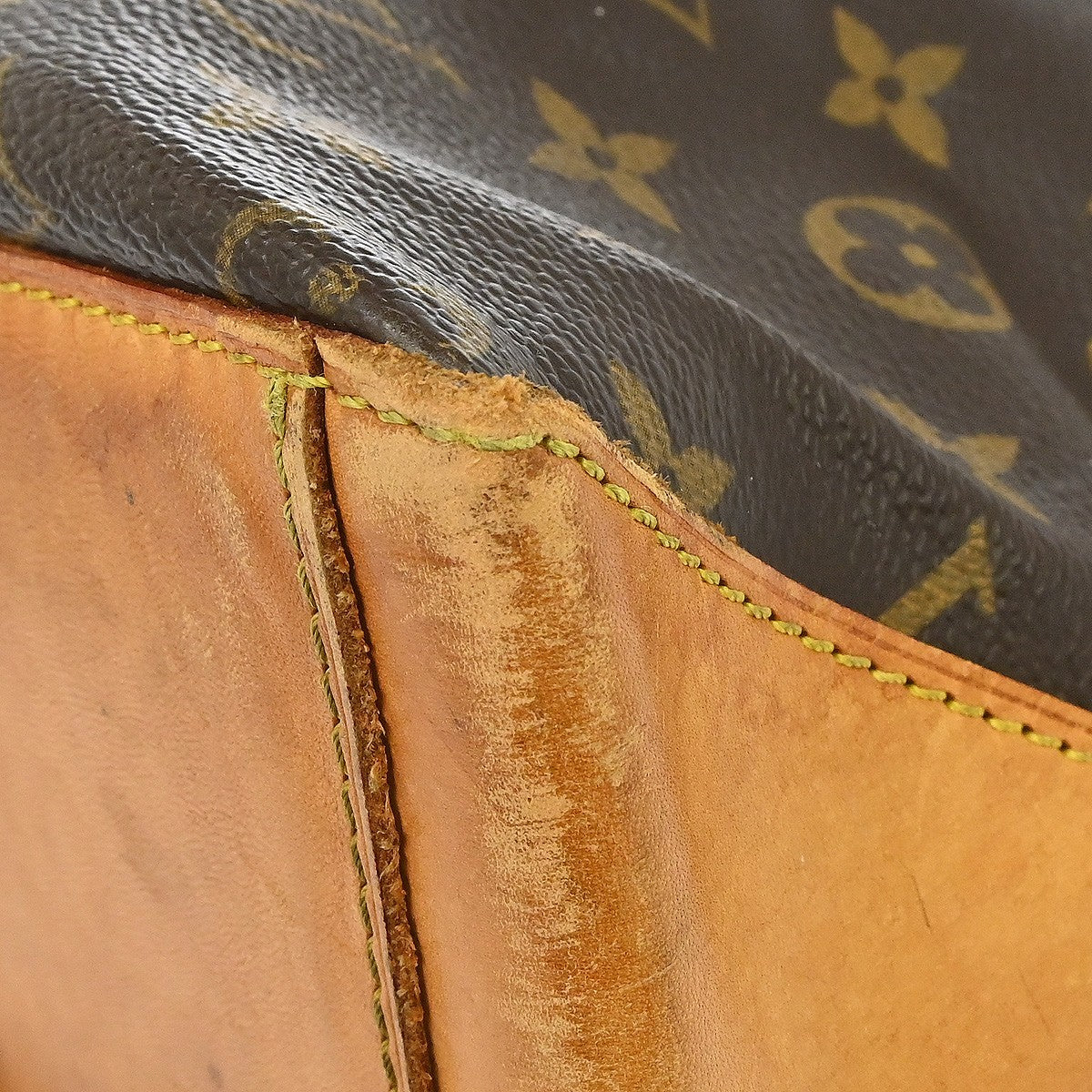 Louis Vuitton Cabas Mezzo Monogram Canvas Brown Canvas Tote Bag Bag (Pre-Owned)