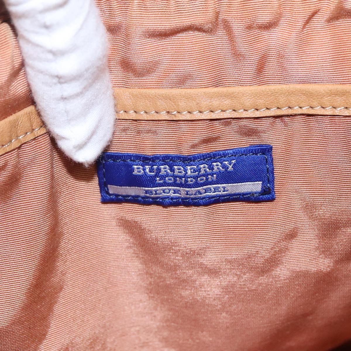 Burberry Blue Label Shoulder Bag Canvas White Canvas Shoulder Bag Bag (Pre-Owned)