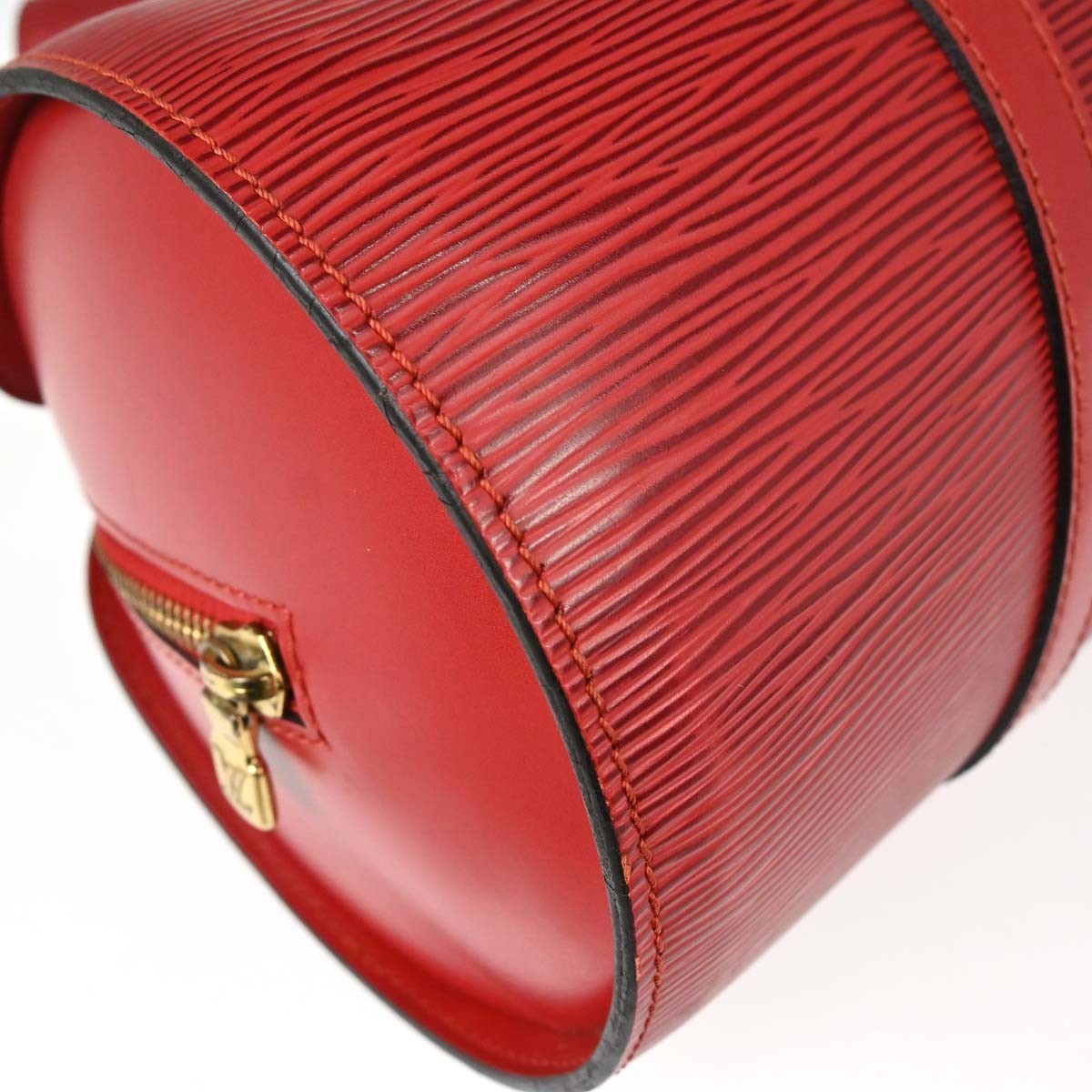 Louis Vuitton Soufflot Handbag Epi Leather Red Leather Handbag (Pre-Owned)