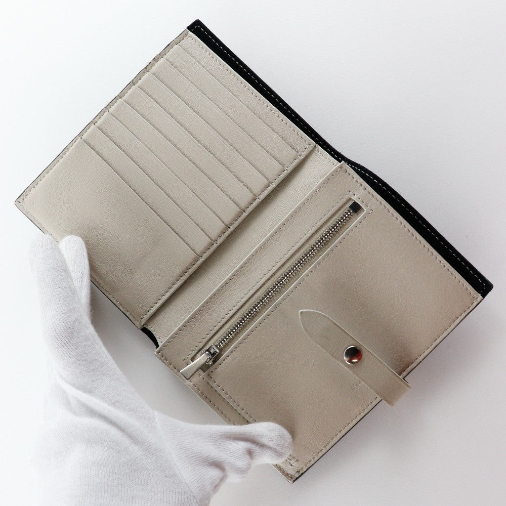 Celine Multifunction Strap Wallet Leather Black Calfskin Wallets Accessory (Pre-Owned)
