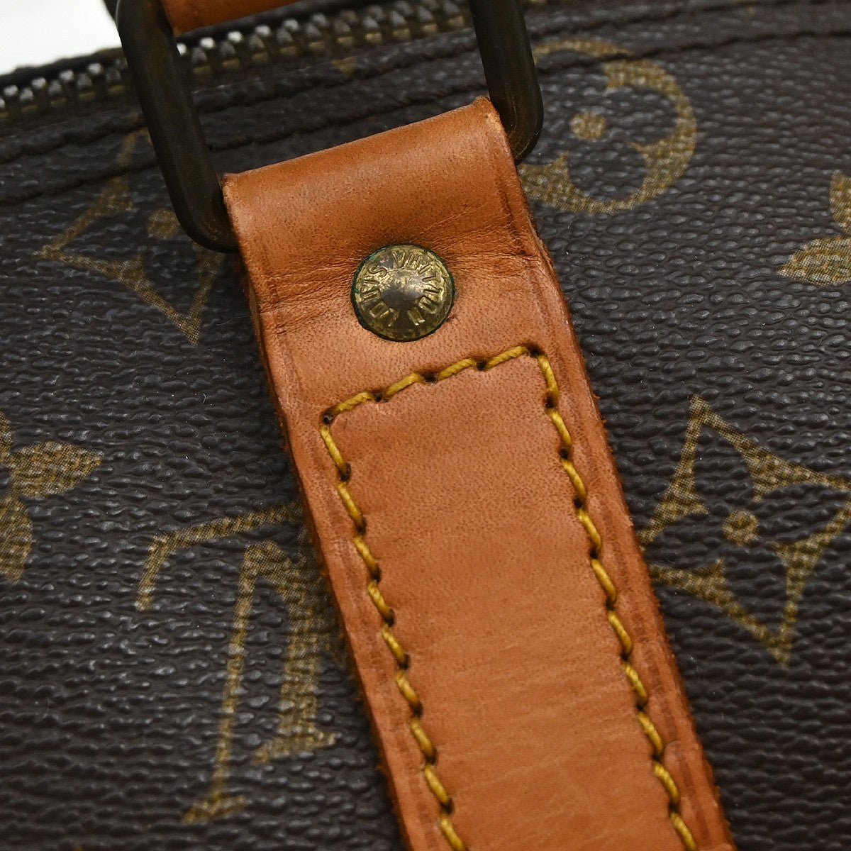 Louis Vuitton Keepall Bag Monogram Canvas Brown Canvas Travel Bag Bag (Pre-Owned)