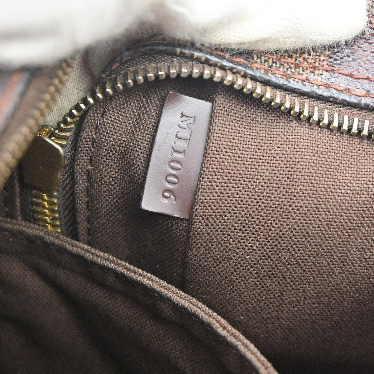 Louis Vuitton Olav Handbag Damier Brown Canvas Shoulder Bag Bag (Pre-Owned)