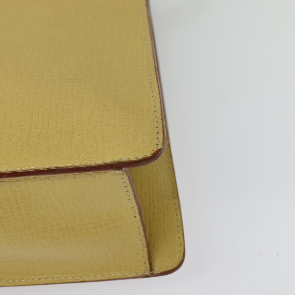 Loewe Barcelona Shoulder Bag Leather Yellow Leather Bag (Pre-Owned)