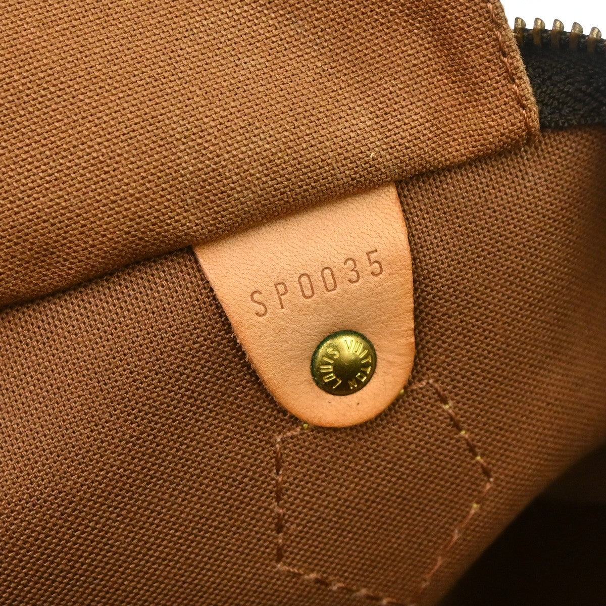 Louis Vuitton Speedy Handbag Monogram Canvas Brown Canvas Handbag (Pre-Owned)