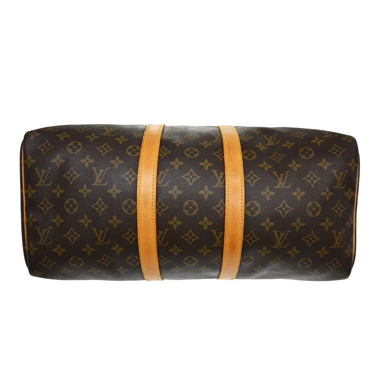 Louis Vuitton Keepall Bag Monogram Canvas Brown Canvas Travel Bag Bag (Pre-Owned)