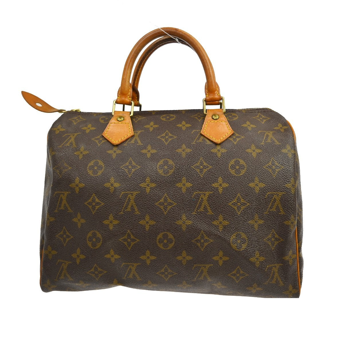 Louis Vuitton Speedy Handbag Monogram Canvas Brown Canvas Handbag (Pre-Owned)