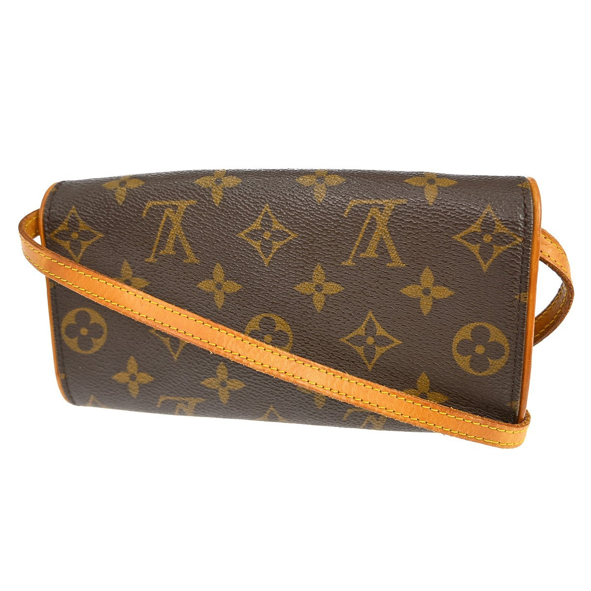 Louis Vuitton Twin Handbag Monogram Canvas Brown Canvas Clutche & Pouche Bag (Pre-Owned)