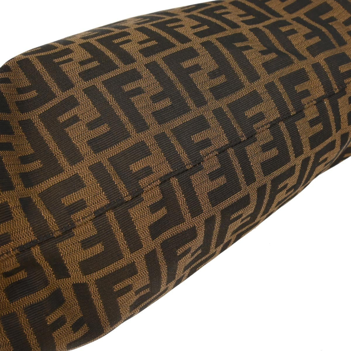 Fendi Special Shopping Tote Zucca Canvas Brown Canvas Tote Bag Bag (Pre-Owned)