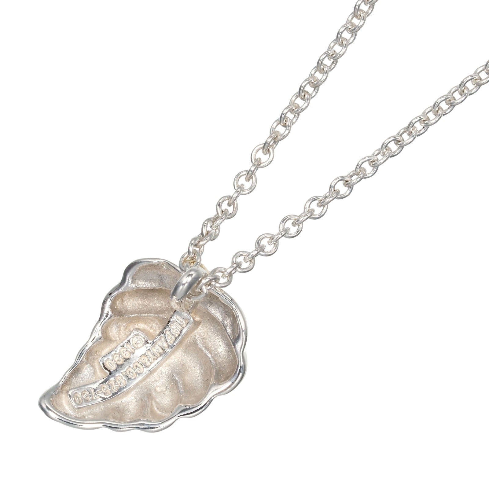 Tiffany & Co. Leaf Pendant Necklace Silver 925 And K18 Yellow Gold Silver Silver Necklace Jewelry (Pre-Owned)