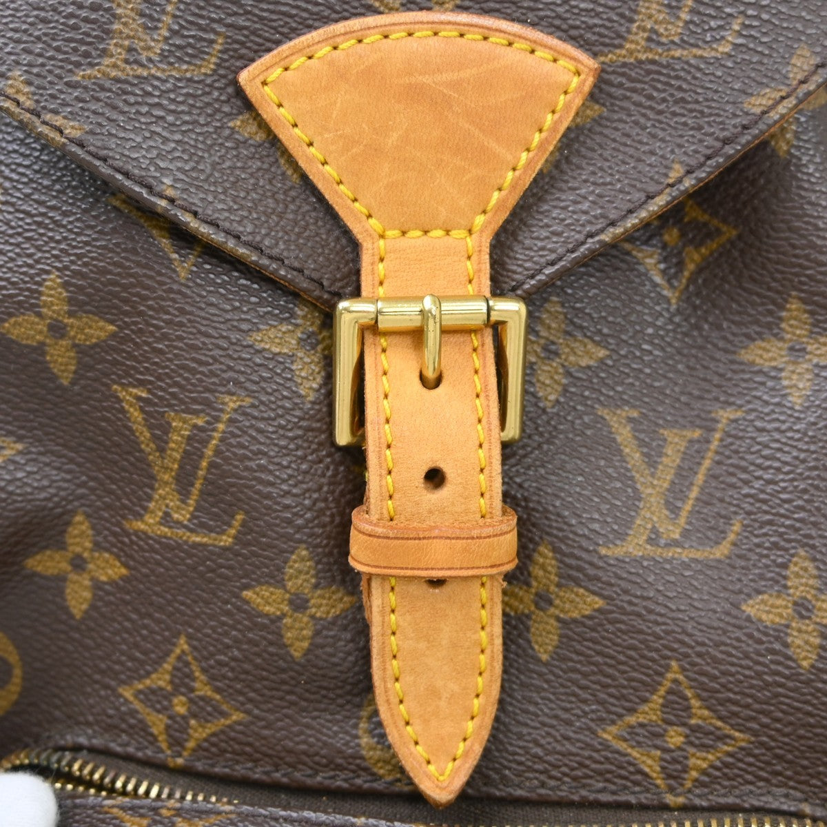 Louis Vuitton Vintage Montsouris Backpack Monogram Canvas Brown Canvas Backpack Bag (Pre-Owned)