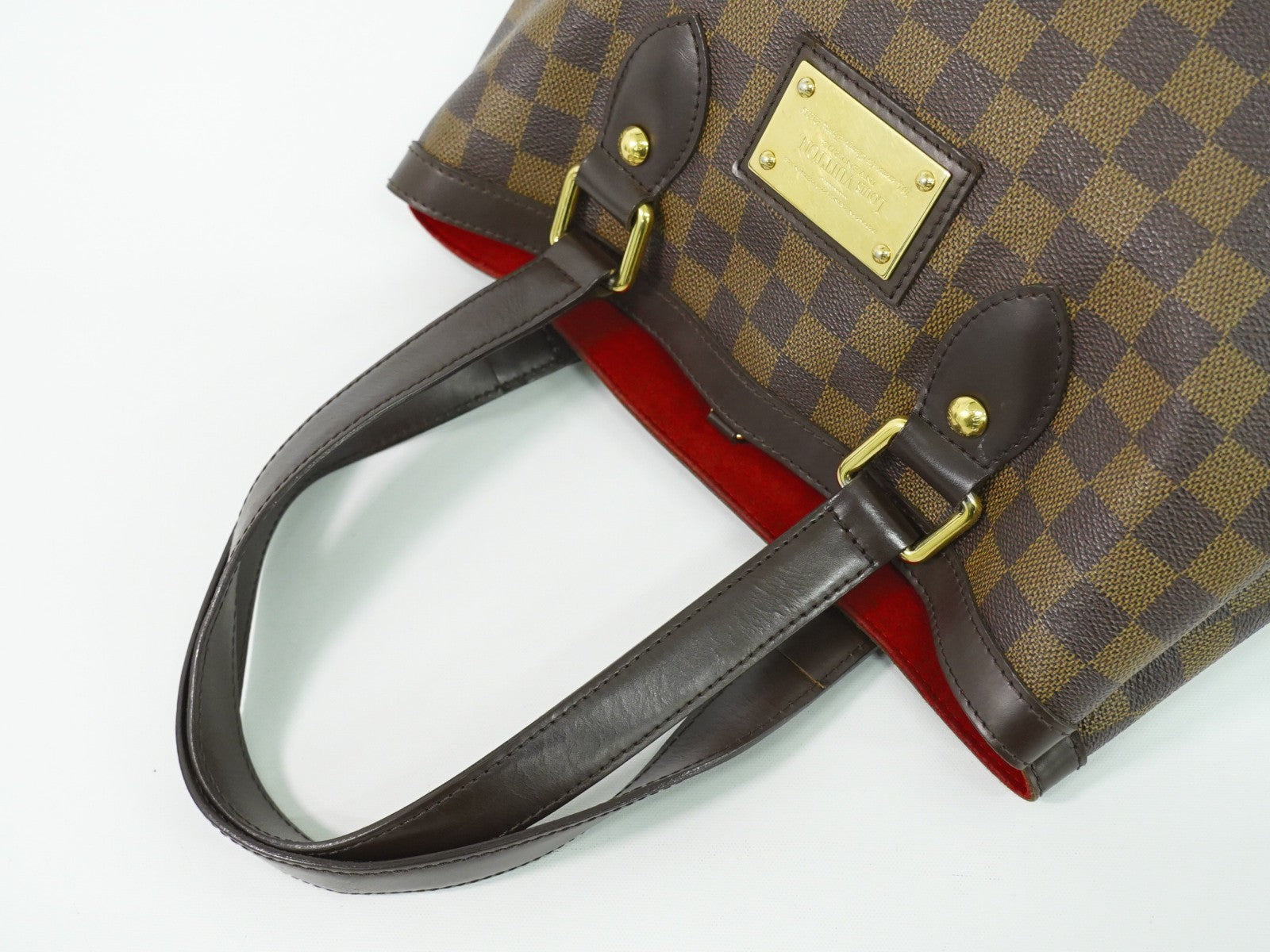 Louis Vuitton Hampstead Handbag Damier Brown Canvas Tote Bag Bag (Pre-Owned)