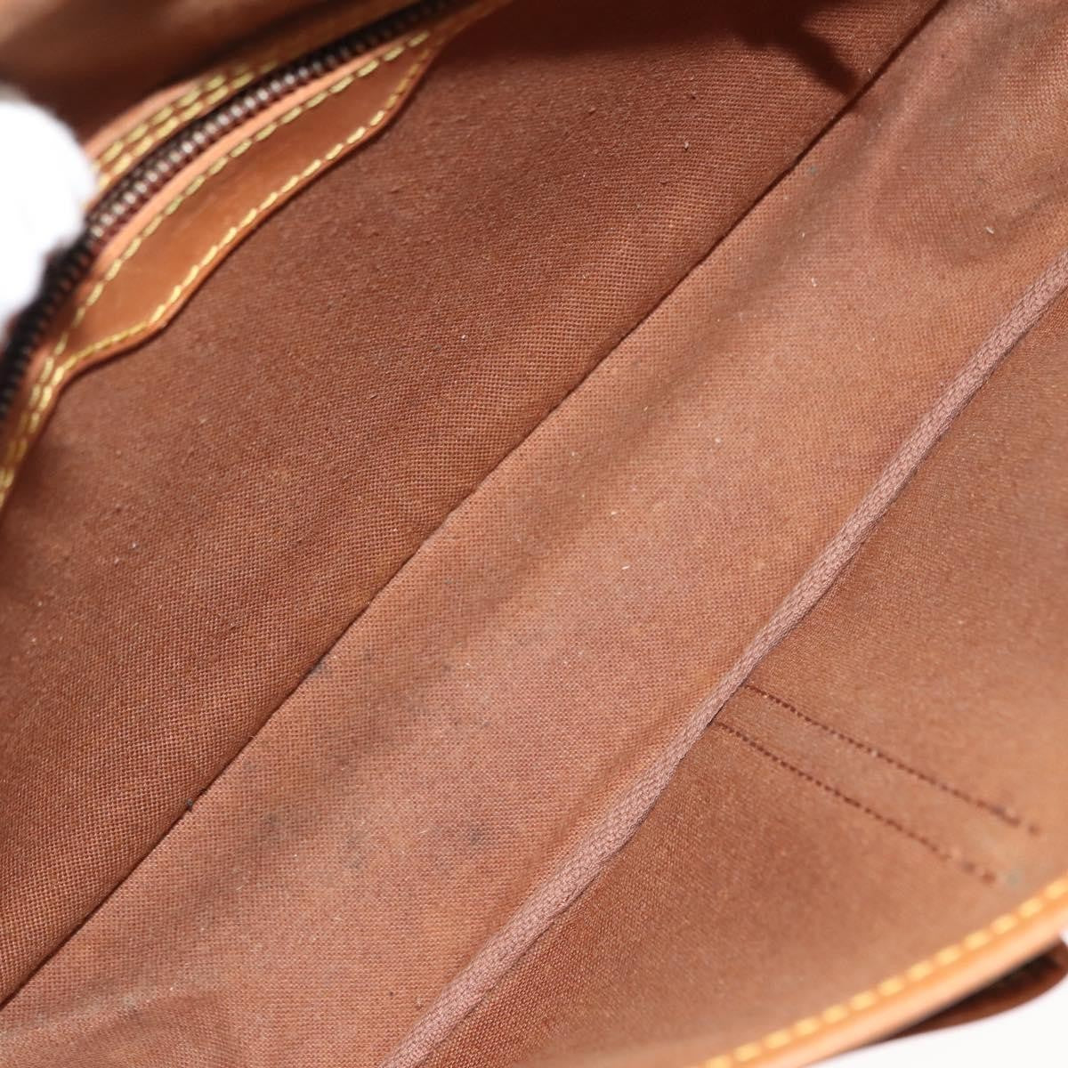 Louis Vuitton Sac Gibeciere Messenger Bag Monogram Canvas Brown Canvas Bag (Pre-Owned)