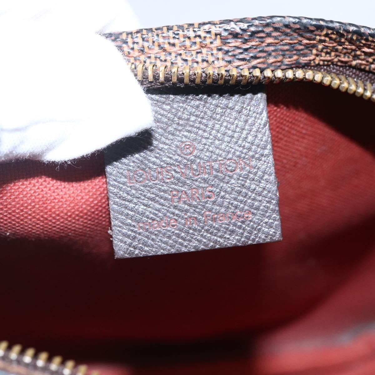Louis Vuitton Trousse Make Up Bag Damier Canvas Brown Canvas Clutche & Pouche Bag (Pre-Owned)