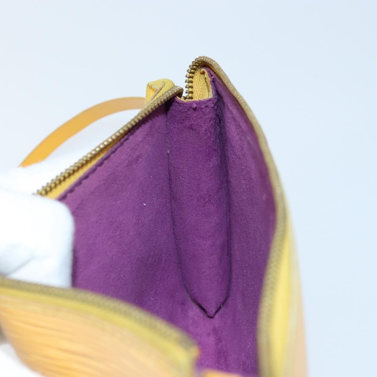 Louis Vuitton Pochette Accessoires Epi Leather Yellow Leather Clutche & Pouche Bag (Pre-Owned)