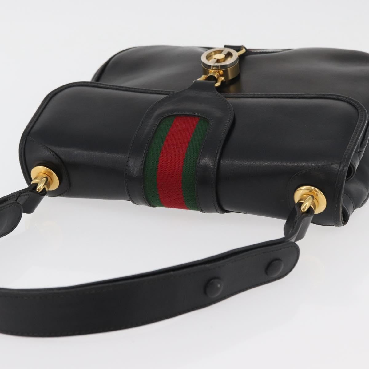 Gucci Sherry Line Shoulder Bag Leather Multicolour Leather Handbag (Pre-Owned)