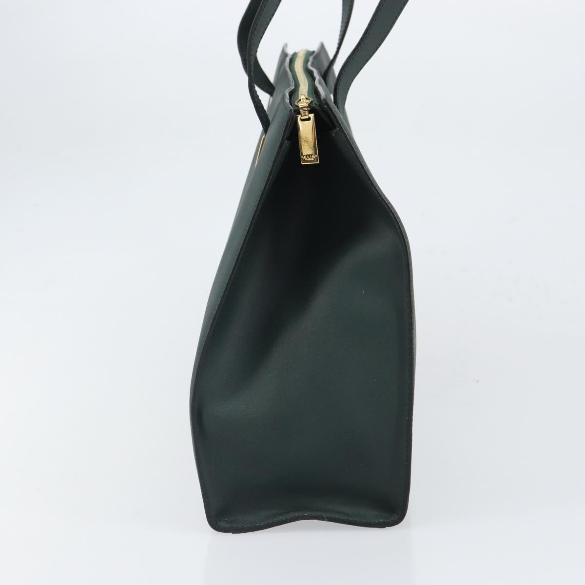 Celine Tote Bag Leather Green Leather Tote Bag Bag (Pre-Owned)