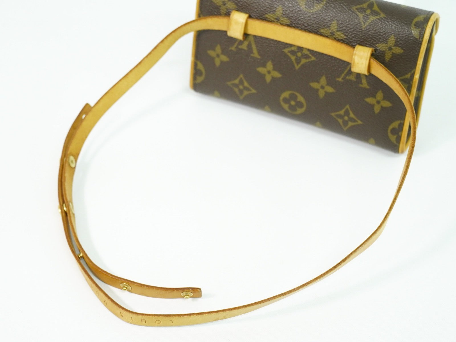 Louis Vuitton Florentine Waist Bag Monogram Canvas Brown Canvas Shoulder Bag Bag (Pre-Owned)