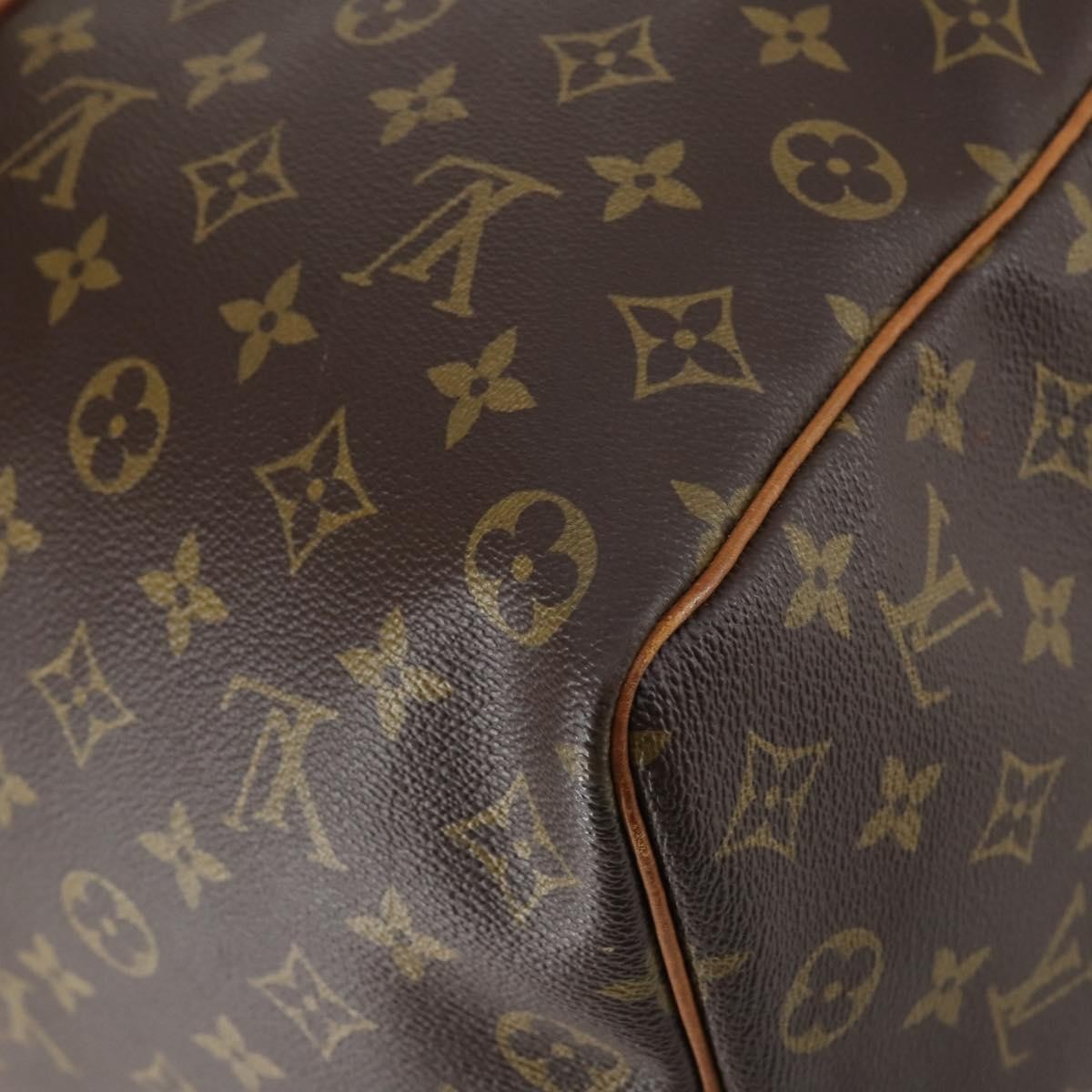 Louis Vuitton Keepall Bag Monogram Canvas Brown Canvas Travel Bag Bag (Pre-Owned)