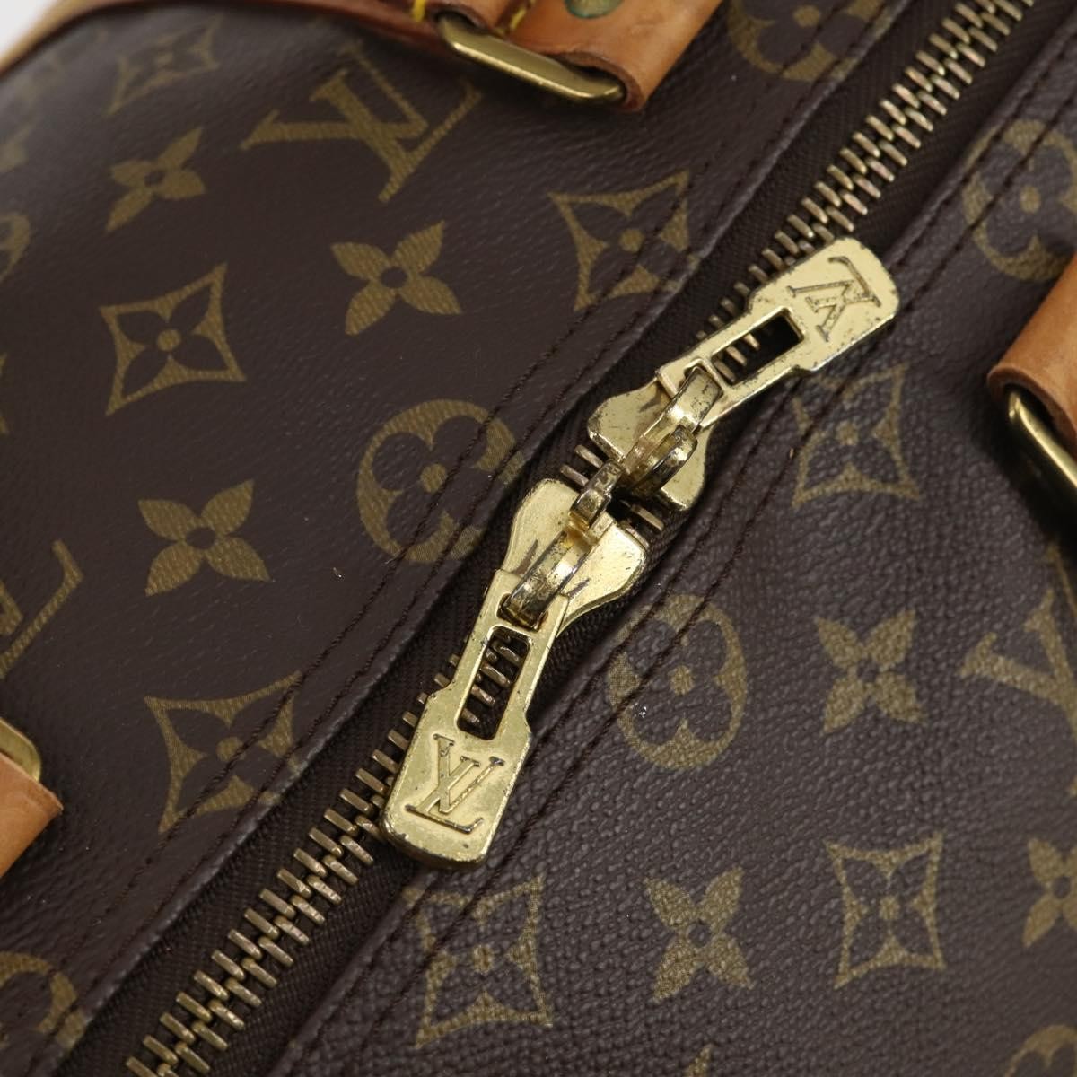 Louis Vuitton Keepall Bag Monogram Canvas Brown Canvas Travel Bag Bag (Pre-Owned)