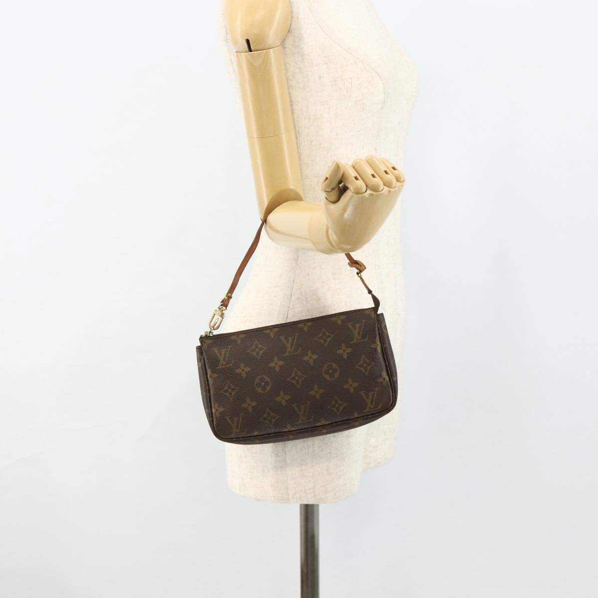 Louis Vuitton Pochette Accessoires Nm Monogram Canvas Brown Canvas Clutche & Pouche Bag (Pre-Owned)