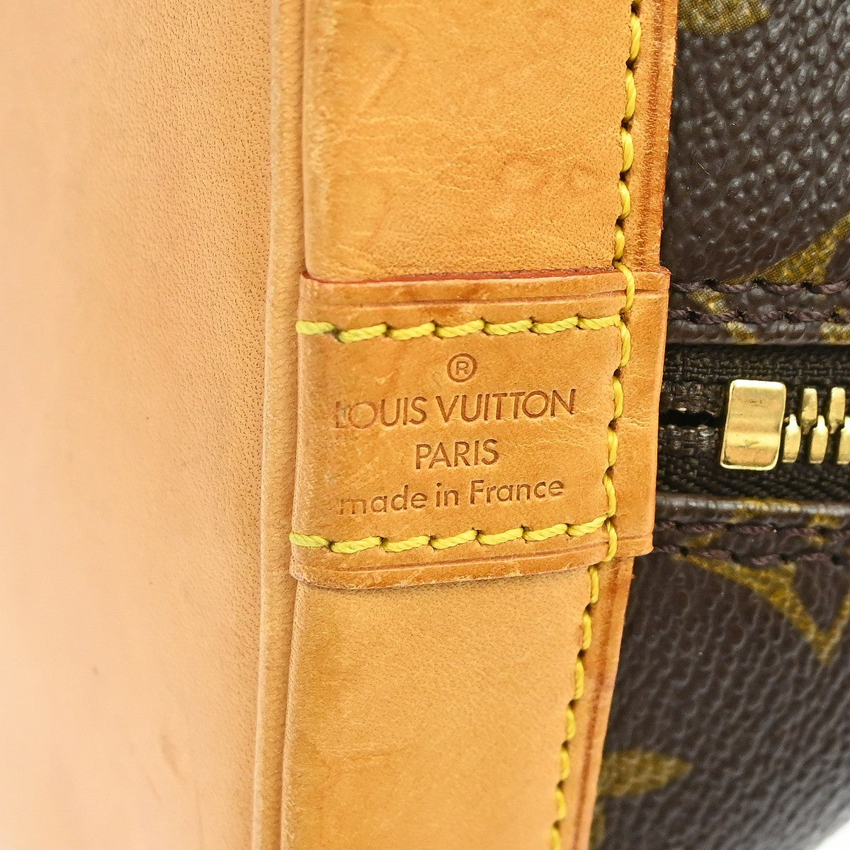 Louis Vuitton Alma Handbag Monogram Canvas Brown Canvas Handbag (Pre-Owned)