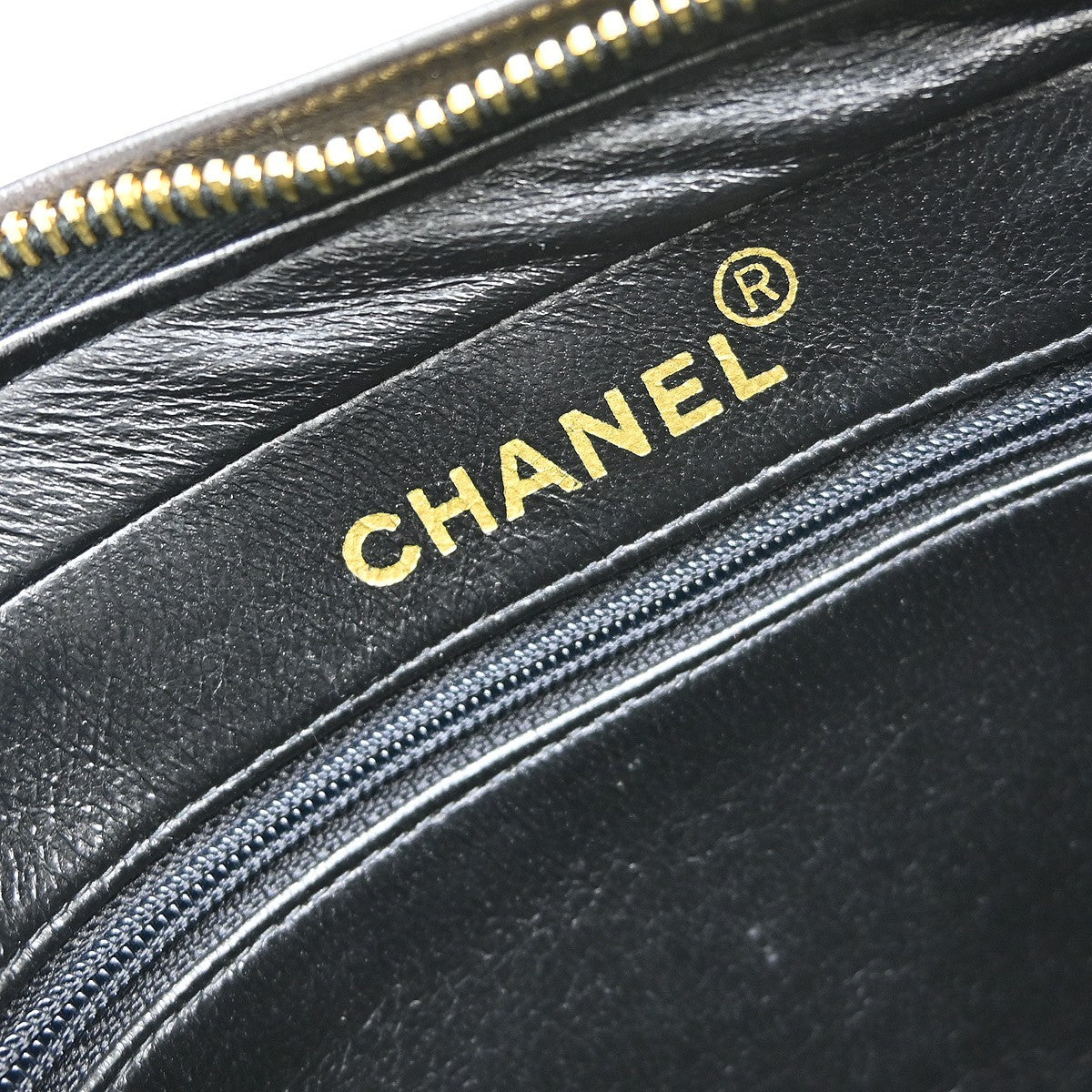Chanel Vintage Square Classic Single Flap Bag Quilted Lambskin Black Leather Shoulder Bag Bag (Pre-Owned)