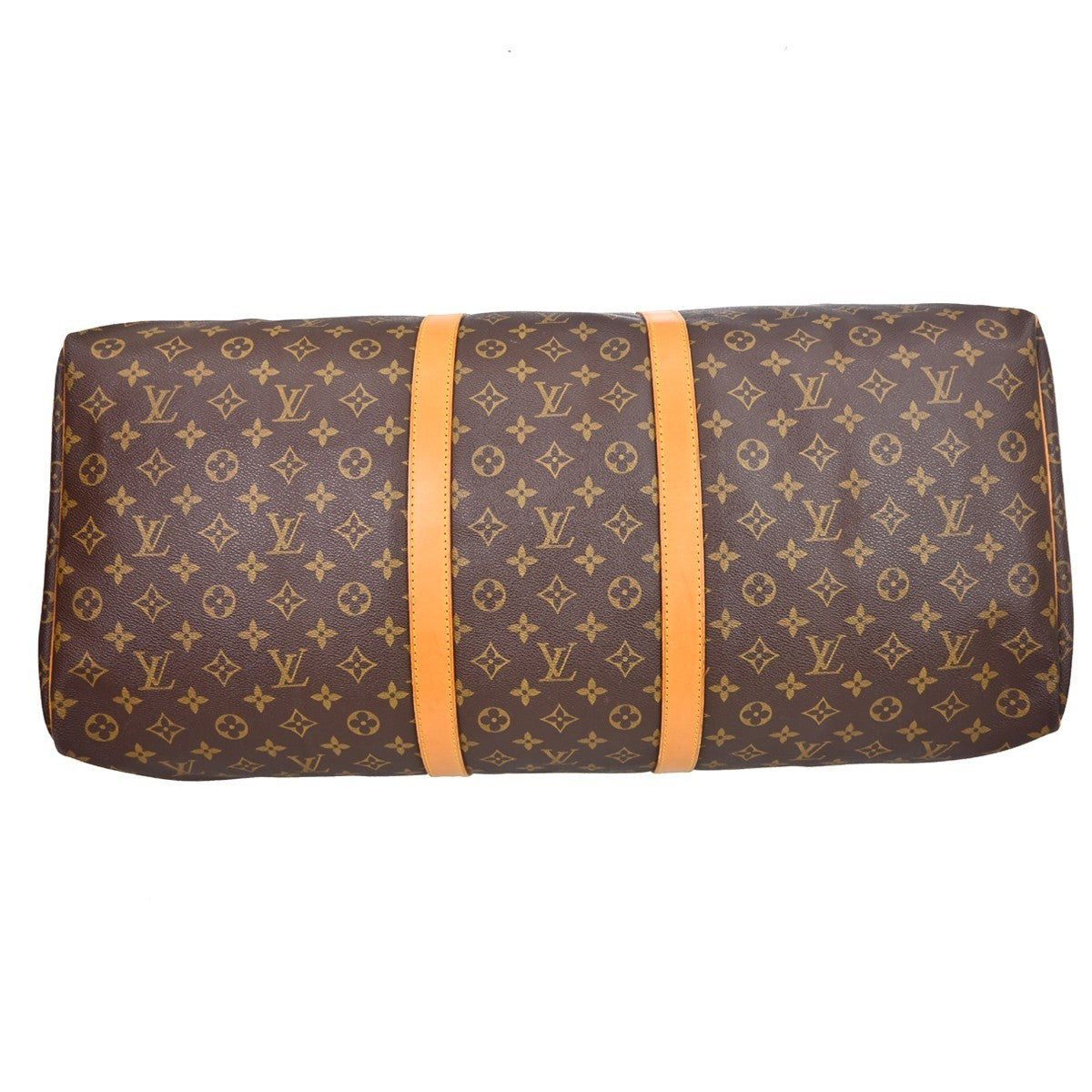 Louis Vuitton Keepall Bag Monogram Canvas Brown Canvas Travel Bag Bag (Pre-Owned)