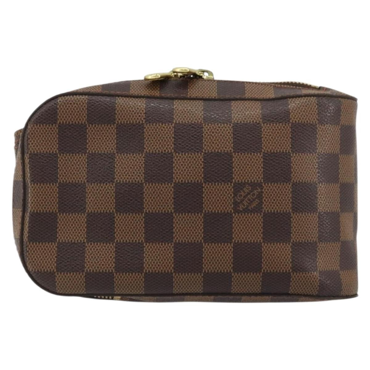 Louis Vuitton Geronimos Waist Bag Damier Brown Canvas Shoulder Bag Bag (Pre-Owned)