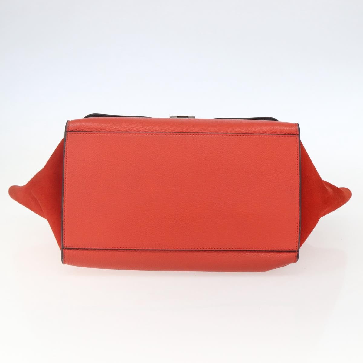 Celine Trapeze Bag Leather Red Leather Handbag (Pre-Owned)