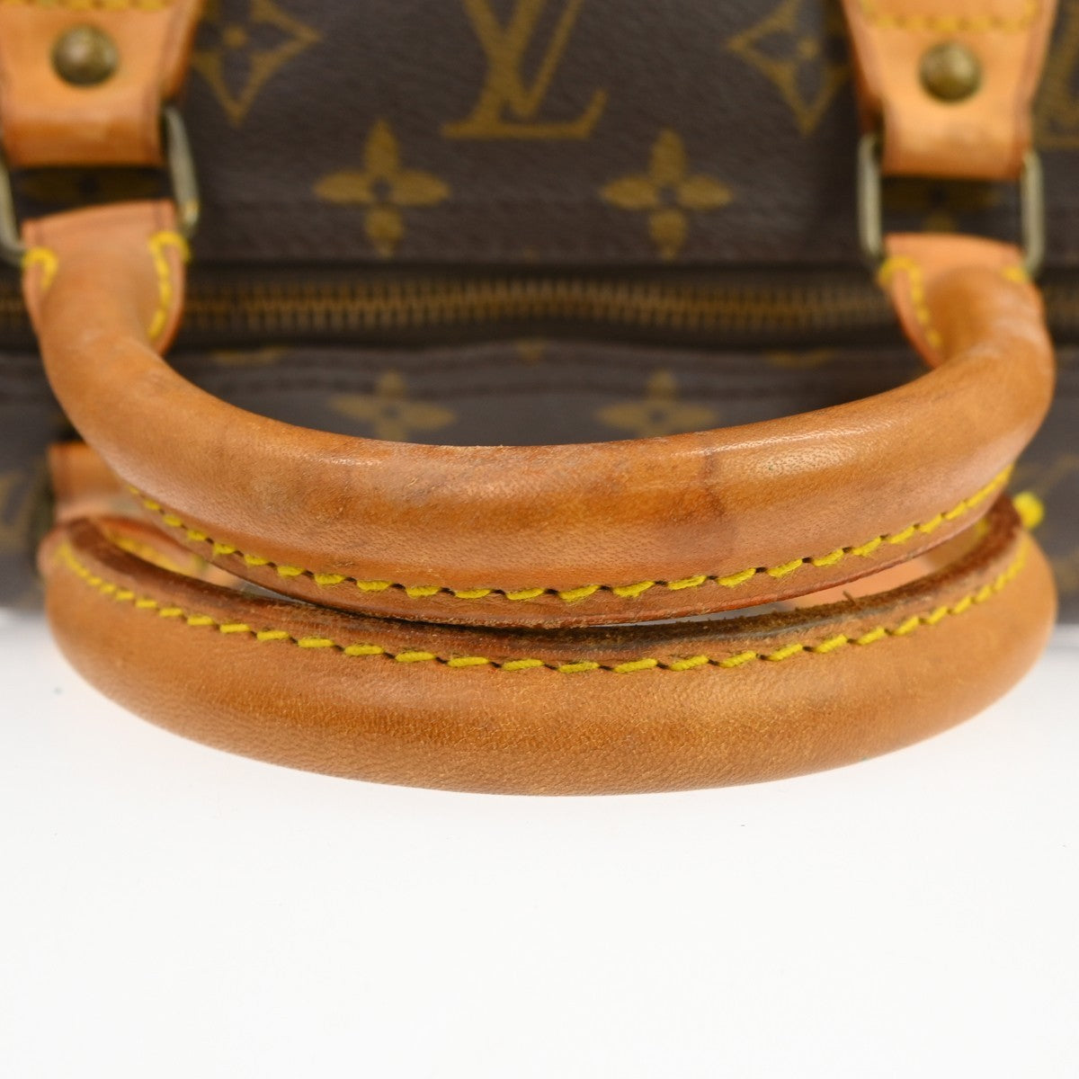 Louis Vuitton Speedy Handbag Monogram Canvas Brown Canvas Handbag (Pre-Owned)