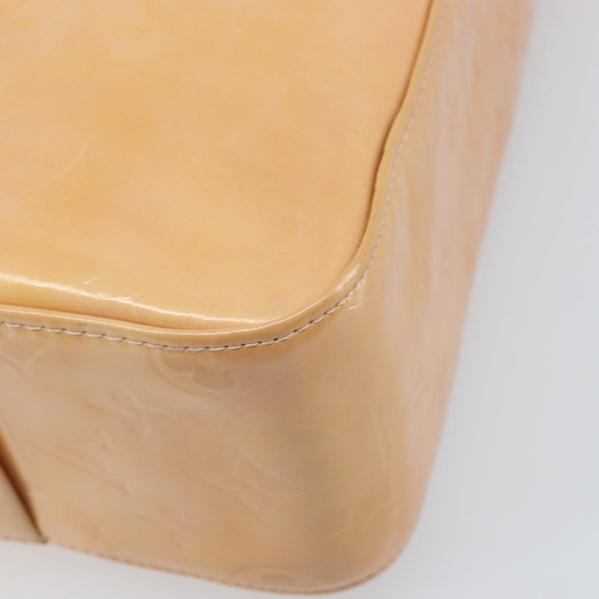 Louis Vuitton Columbus Handbag Monogram Vernis Beige Patent_Leather Tote Bag Bag (Pre-Owned)