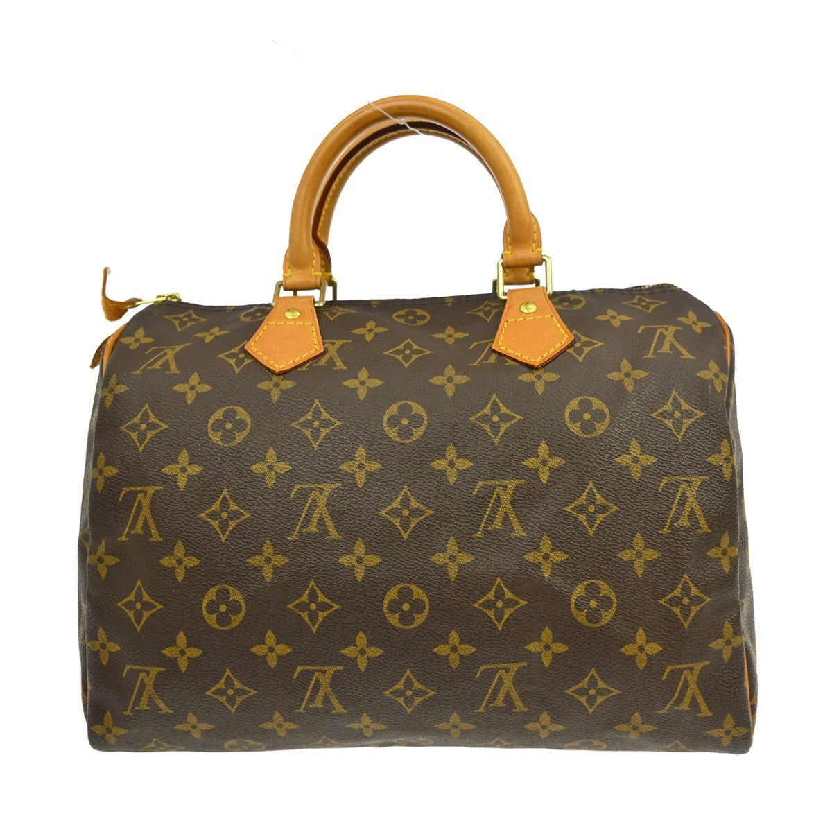 Louis Vuitton Speedy Handbag Monogram Canvas Brown Canvas Handbag (Pre-Owned)